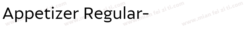Appetizer Regular字体转换
